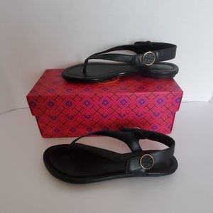 Tory Burch Leather Flat Sandals